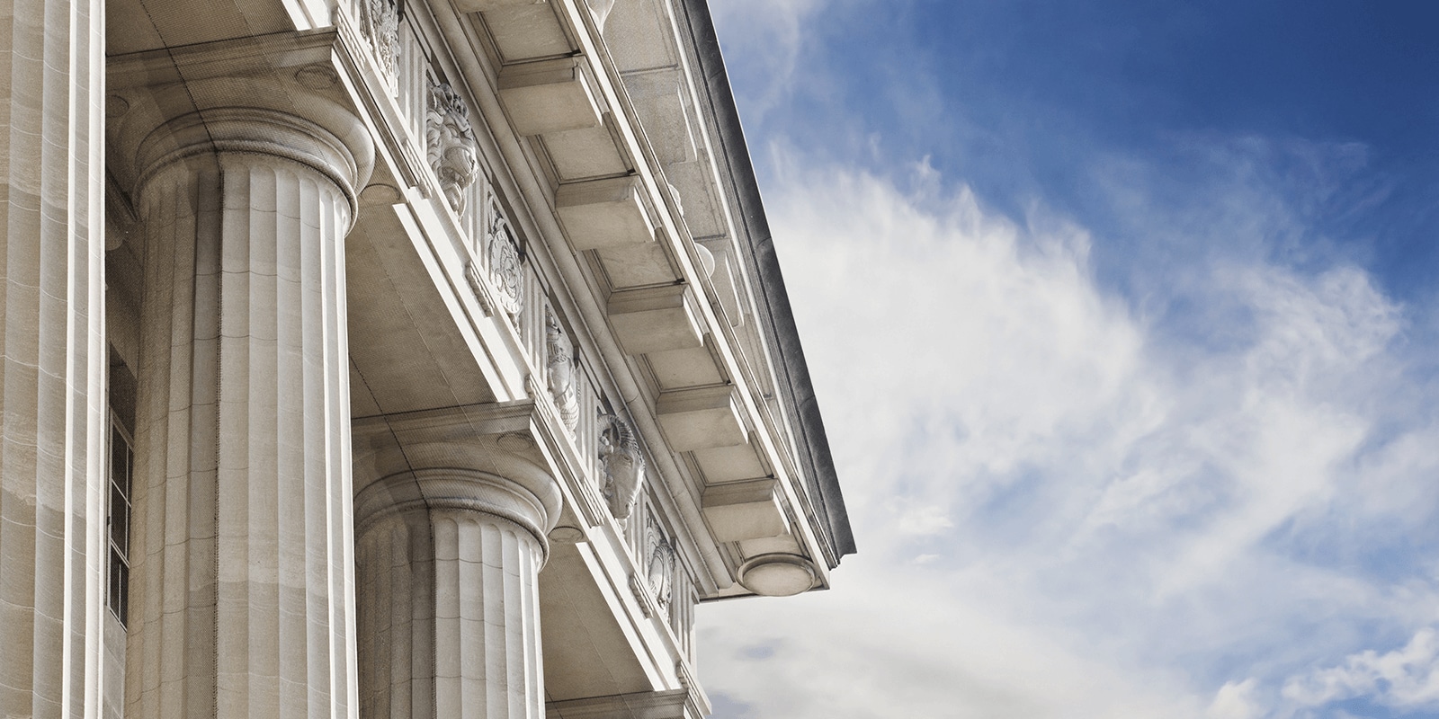 A government building with large columns.