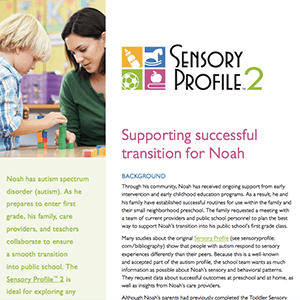 Sensory Profile 2 Case Study