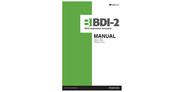 Beck Depression Inventory, Second Edition