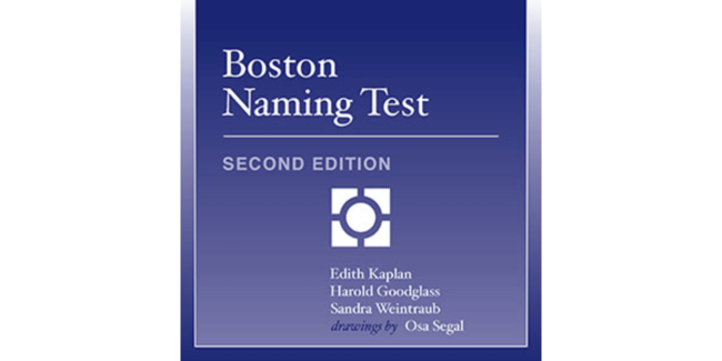 Boston Naming Test - Second Edition